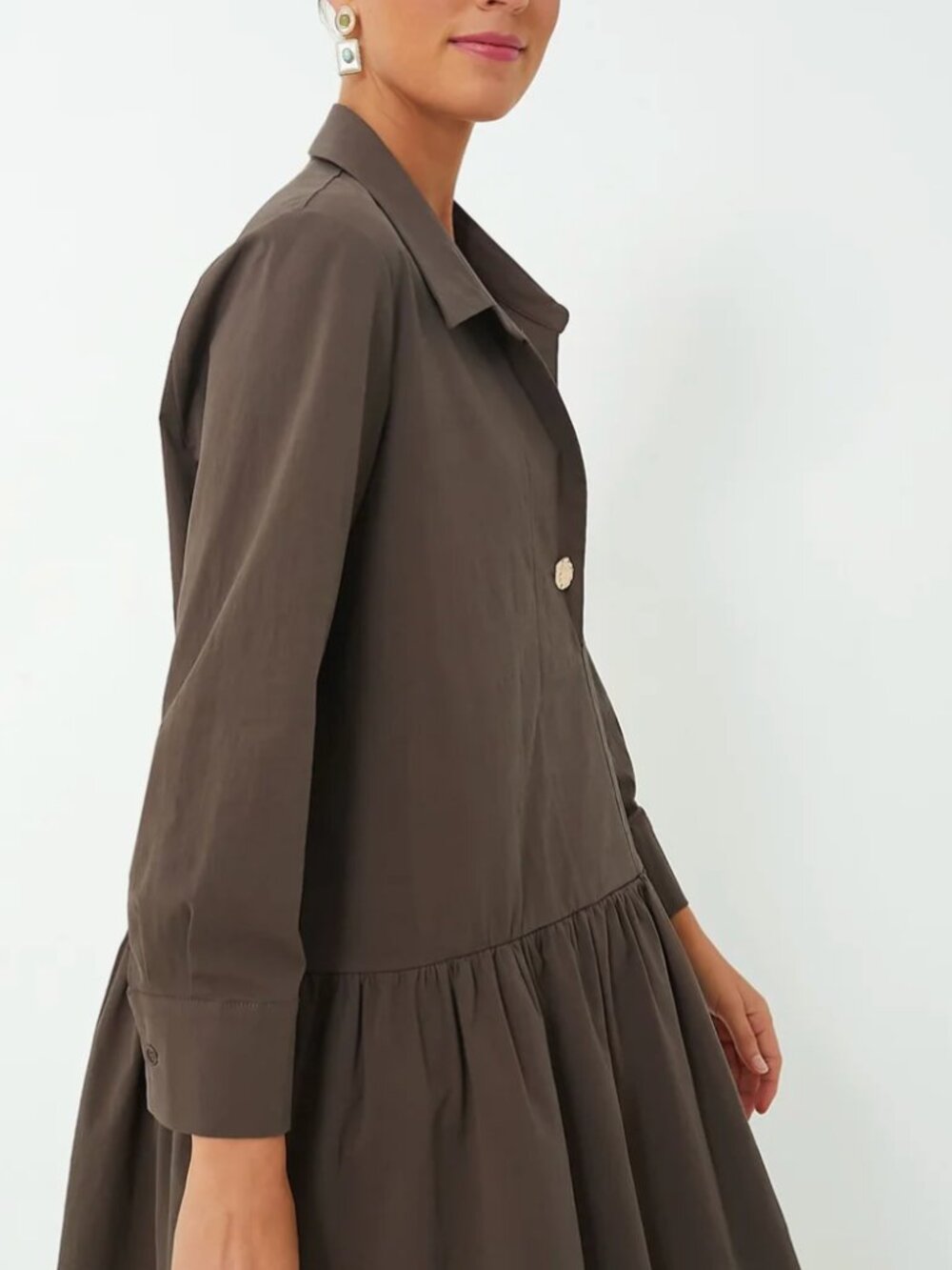 POMANDER PLACE Cocoa Brown Cleia Dress - Picture 2 of 7